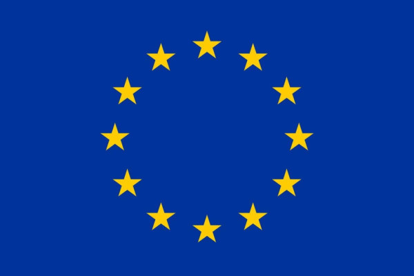 Samolepka - vlajka EU, 6x4cm