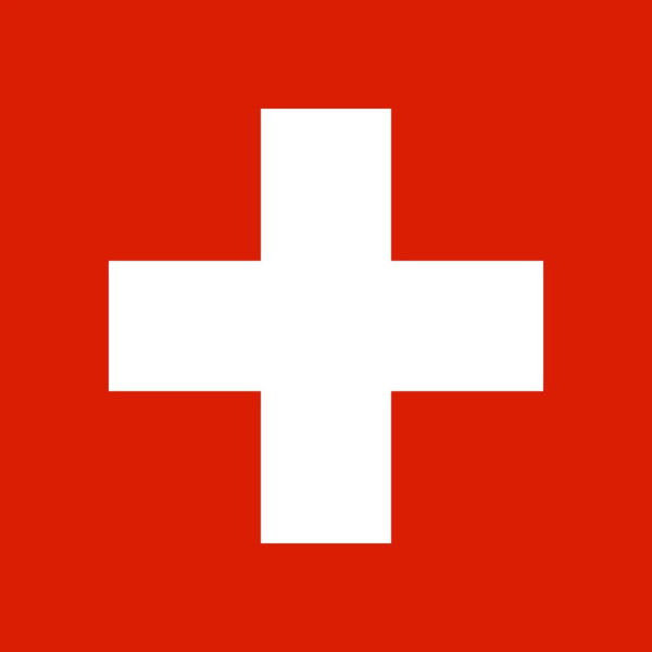 Samolepka - vlajka Švýcarsko, 6x4cm