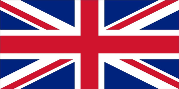 Samolepka - vlajka Velká Británie, 6x4cm