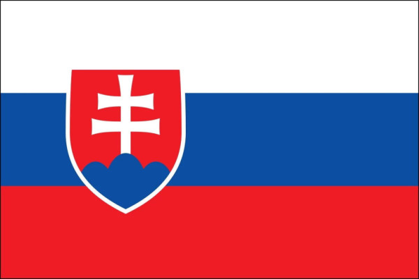 Samolepka - vlajka Slovenská republika, 6x4cm