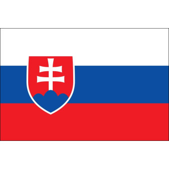 Samolepka - vlajka Slovenská republika, 6x4cm