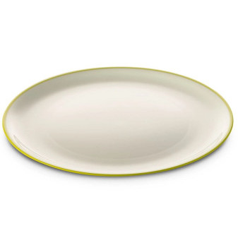 Talíř plastový nerozbitný Omada Sanalving Dinner Plate 24xh2cm VerdeMela zelený