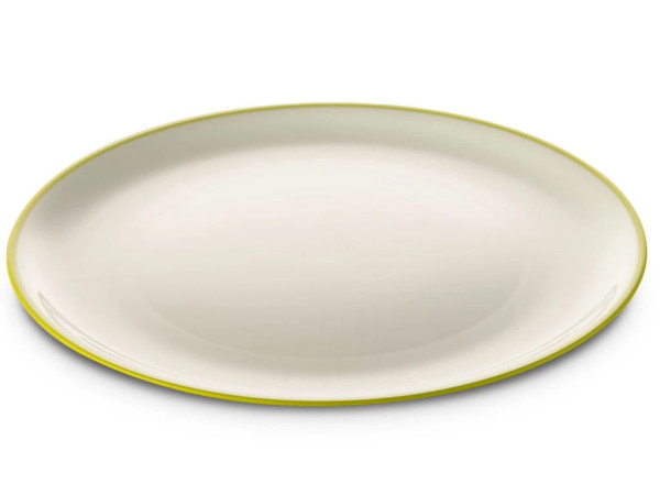 Talíř plastový nerozbitný Omada Sanalving Dinner Plate 24xh2cm VerdeMela zelený