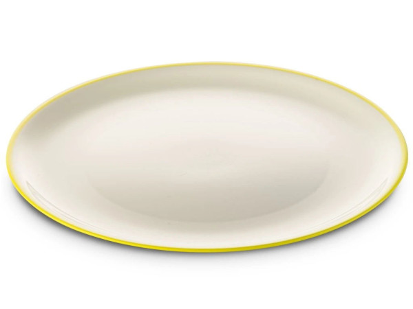 Talíř plastový nerozbitný Omada Sanalving Dinner Plate 24xh1.5cm VerdeAcido světle zelený