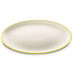 Talíř plastový nerozbitný Omada Sanalving Dinner Plate 24xh1.5cm VerdeAcido světle zelený