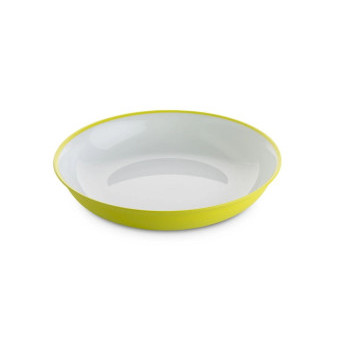 Talíř plastový nerozbitný Omada Sanalving Dinner Plate 20xh4cm VerdeAcido světle zelený