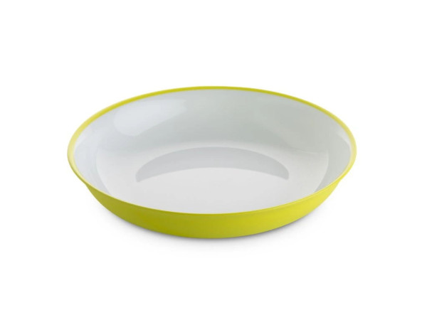 Talíř plastový nerozbitný Omada Sanalving Dinner Plate 20xh4cm VerdeAcido světle zelený