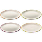 Sada plastových nerozbitných talířů Omada Sanaliving Dinner Plate 24x1.5cm 4ks