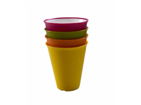 Set 4 plastových nerozbitných kelímků Omada Sanaliving Trumblers 4x0.2l mix barev
