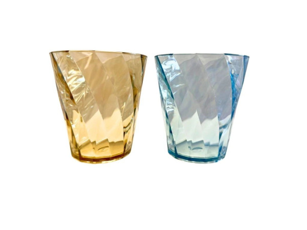 Sada nerozbitných stolních Tritanových skleniček Omada Trtan Water glass 2x0.35l mix barev