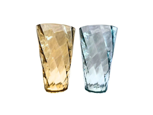 Sada nerozbitných stolních Tritanových skleniček Omada Tritan Water glass 2x0.55l mix barev