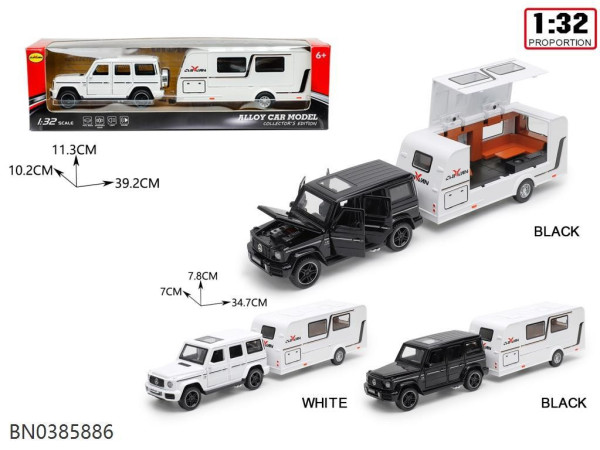 Model terenní vůz s přívěsem 1:32