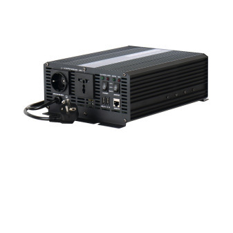 Sinusový měnič 12/230V 1000W, integrovaná nabíječka 10A