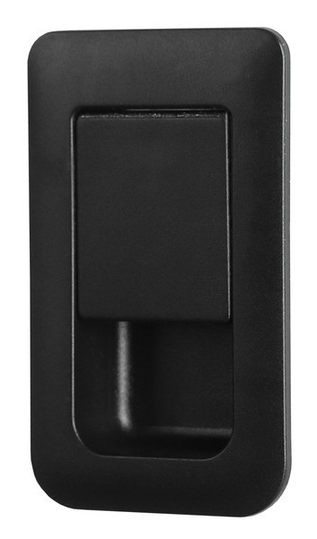 Zámek dveří 36x59mm černý pro tloušťku dveří 12-18mm SB