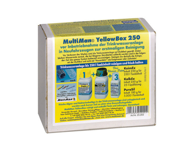 MultiMan YellowBox 250 box pro uvedení do provozu vody