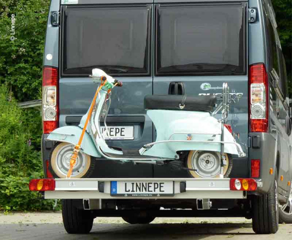 Zadní nosič motocyklu Linnepe TRIGGER pro Fiat Ducato (od r. v. 2006, dlouhý převis, nosnost 180 kg)