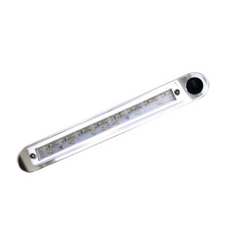 Svítidlo lineární LED 12V 1,3W 145lm 3000K teplá bílá 30 LED s dvojitým vypínačem a nočním světlem 296×38×10 mm