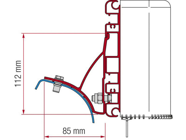 Sada adaptéru Compass pro Renault Trafic od roku 2001 do roku 2015