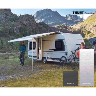 Střešní kazetová markýza Thule Omnistor 6300 5,00 m (antracit, mystic grey)