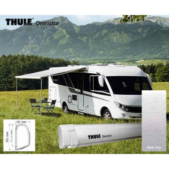 Motorizovaná nástěnná markýza Thule Omnistor 5200 3,55 m (stříbrná, mystic grey)