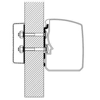 Markýza Thule T 3200, adaptér Flat Wall, 2 kusy