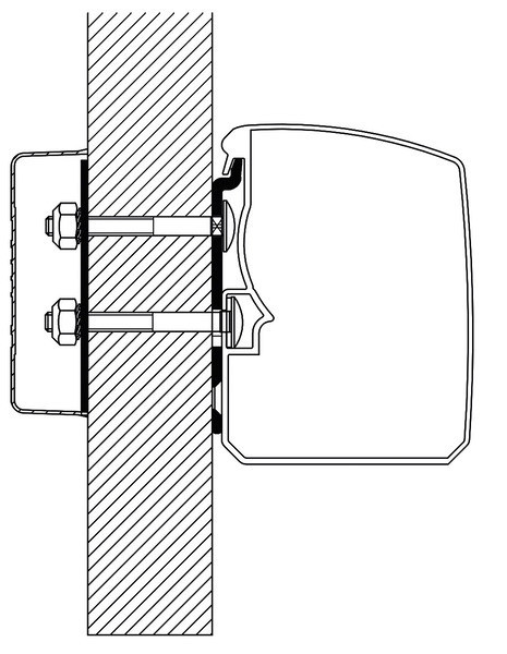 Markýza Thule T 3200, adaptér Flat Wall, 2 kusy