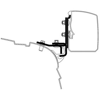 Adaptér pro markýzu Thule Omnistor 3200 na lištu Brandrup Rail pro VW T5/T6, sada 2 ks