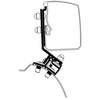 Adaptér pro markýzu Thule Omnistor 3200 na PSA Minivan L2H1 LHD, sada 2 ks