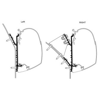 Montážní adaptér Thule pro markýzu Omnistor, Knaus Deseo (pro délku 3,50 m)