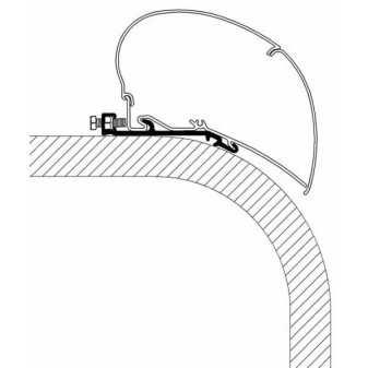 Střešní montážní adaptér pro markýzy Thule Omnistor řady 6 (šířka 350 cm)