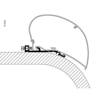 Adaptér pro střešní montáž markýz Thule Omnistor řady 6 (400 cm)