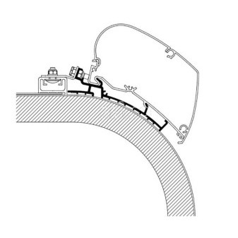 Adaptér montážní pro markýzu Thule na Rapido Distinction (450 cm)