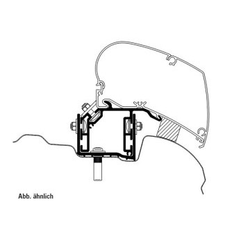 Adaptér montážní pro markýzy Thule Omnistor na VW Crafter (od r. v. 2017)