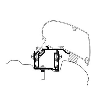 Adaptér montážní pro markýzy Thule Omnistor na VW Crafter (od r. v. 2017, UK verze)