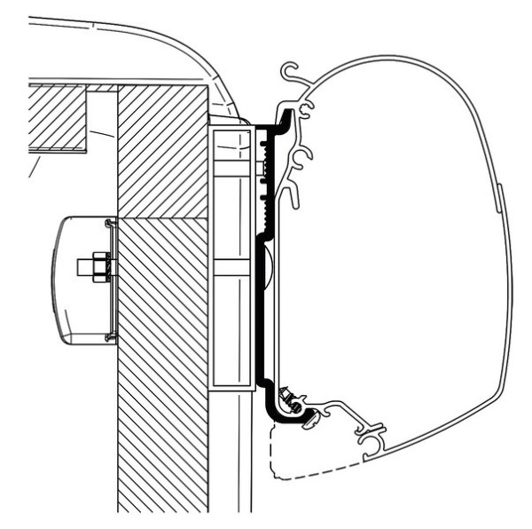 Adaptér pro markýzy Thule Omnistor – Carado / Sunlight (sada 3 ks)