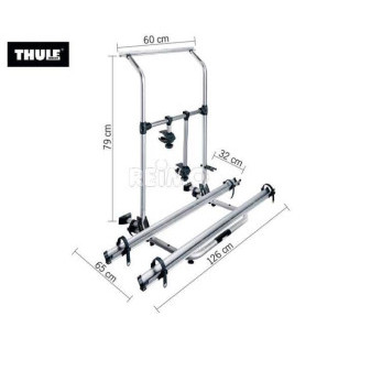 Nosič kol zadní Thule Sport G2 W150 pro karavany Hobby (pro 2 kola, s možností rozšíření na 3)