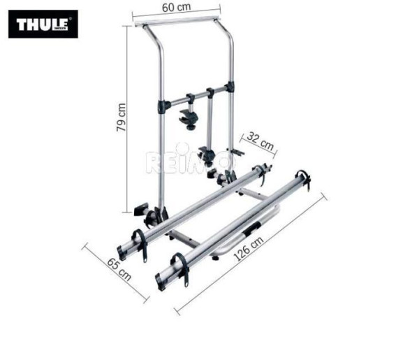 Nosič kol zadní Thule Sport G2 W150 pro karavany Hobby (pro 2 kola, s možností rozšíření na 3)