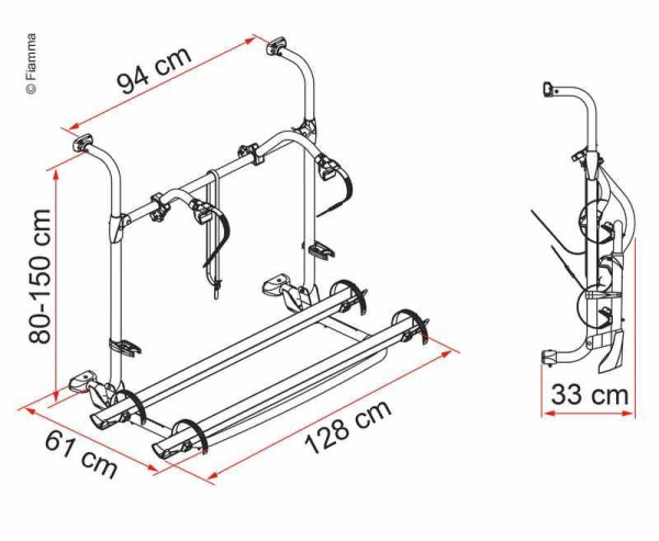 Nosič kol Fiamma Carry-Bike Pro Autotrail, max. 40 kg