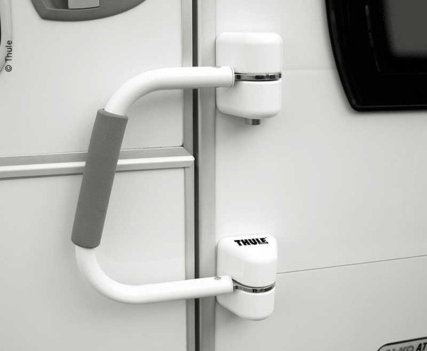 Bezpečnostní madlo a dveřní zámek Thule Security Handrail zkrácená verze (přídavné madlo a přídavné zabezpečení vstupních dveří se dvěma cylindrickými vložkami)