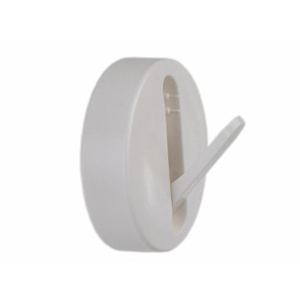 2 sací háky, výklopné, bílé, do 3kg, O70mm