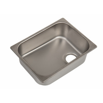 Dřez nerezový Carbest VanStream se šikmým dnem (rozměry 325 × 245 × 117 mm, montážní otvor 298 × 218 mm)