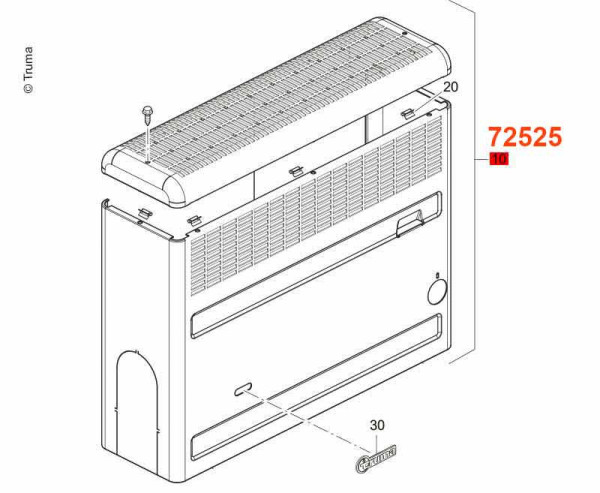 Levá kapotáž světle šedá S2200