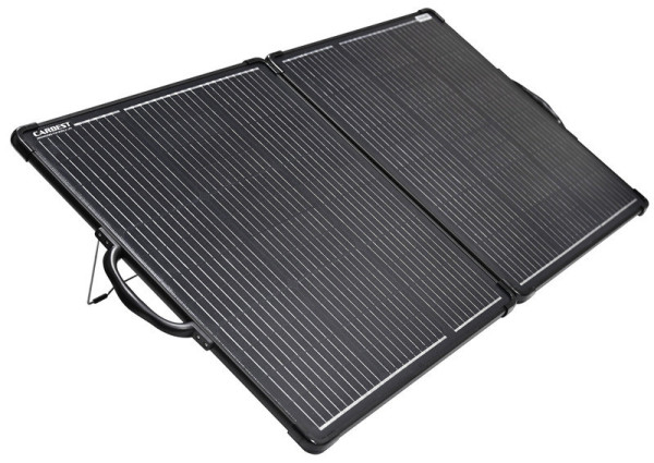 Pouzdro solární skládací 130 W s regulátorem a kabely (černý)