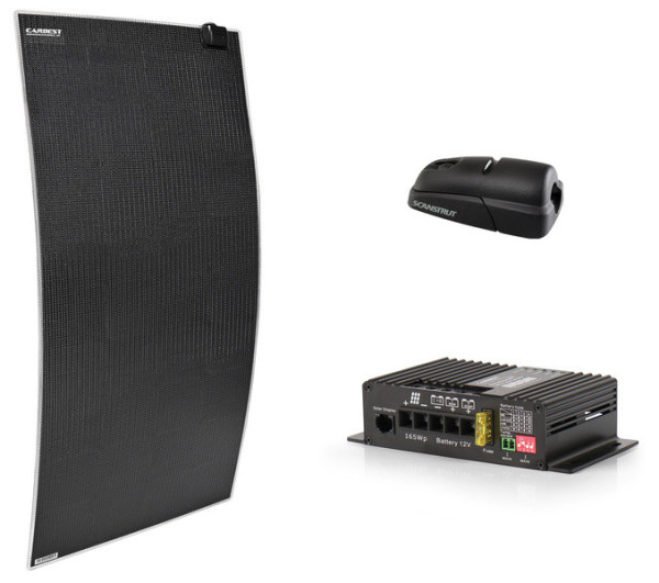 Solární panel SFX 135W vč. regulátoru nabíjení + střešní kanál
