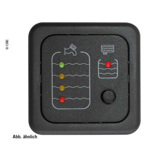 Panel testovací LED CBE MT214/M pro čistou vodu a signalizaci plné odpadní nádrže, hnědá barva, včetně kabelů a snímačů
