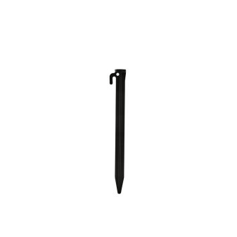 Stanové kolíky z černého plastu, délka 21,5 cm (centimetry), 6 kusů