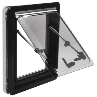 Výklopné vestavné okno Carbest (rozměr výřezu 502 × 352 mm)