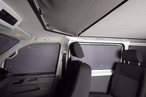 Tepelně zatmavovací šedá VW T5/6/6.1, obývací pokoj a zadní výklopné dveře 5dílná.