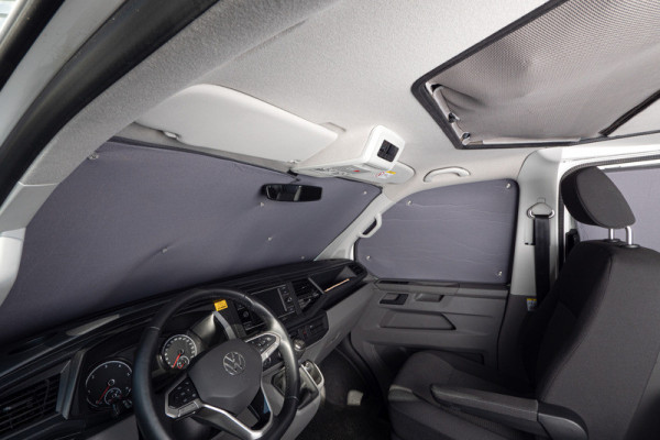 Rohože termické zatemňovací Isoflex pro kabinu VW T7 Multivan od 2021 (sada 3 ks)