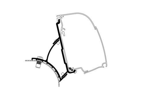 Adaptér montážní Thule pro markýzu 4200 na VW T5 / T6 (Minivan Fixed LHD – levostranné řízení)